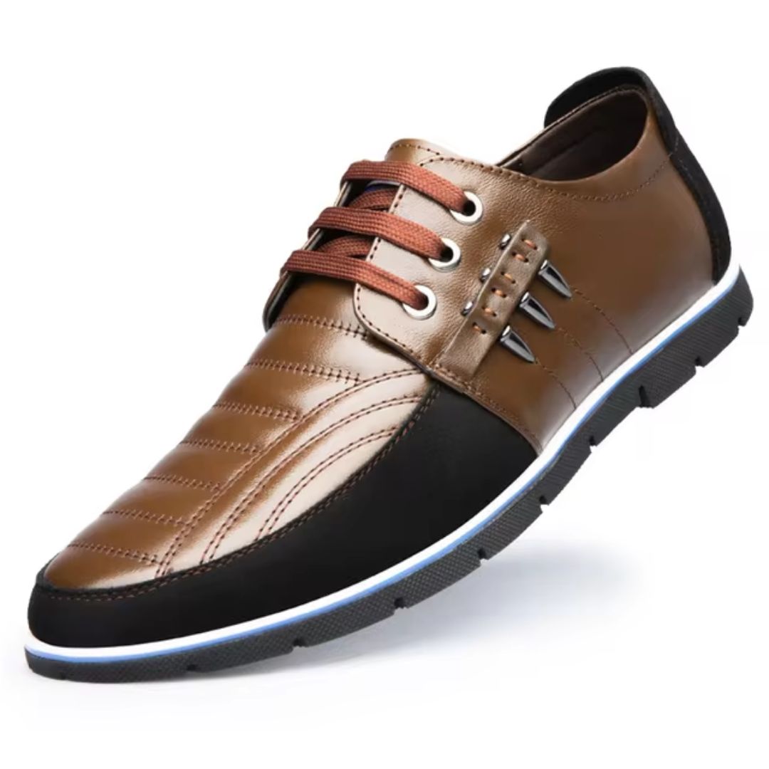 Stylish Oxford Derby Orthopedic Leather Shoes